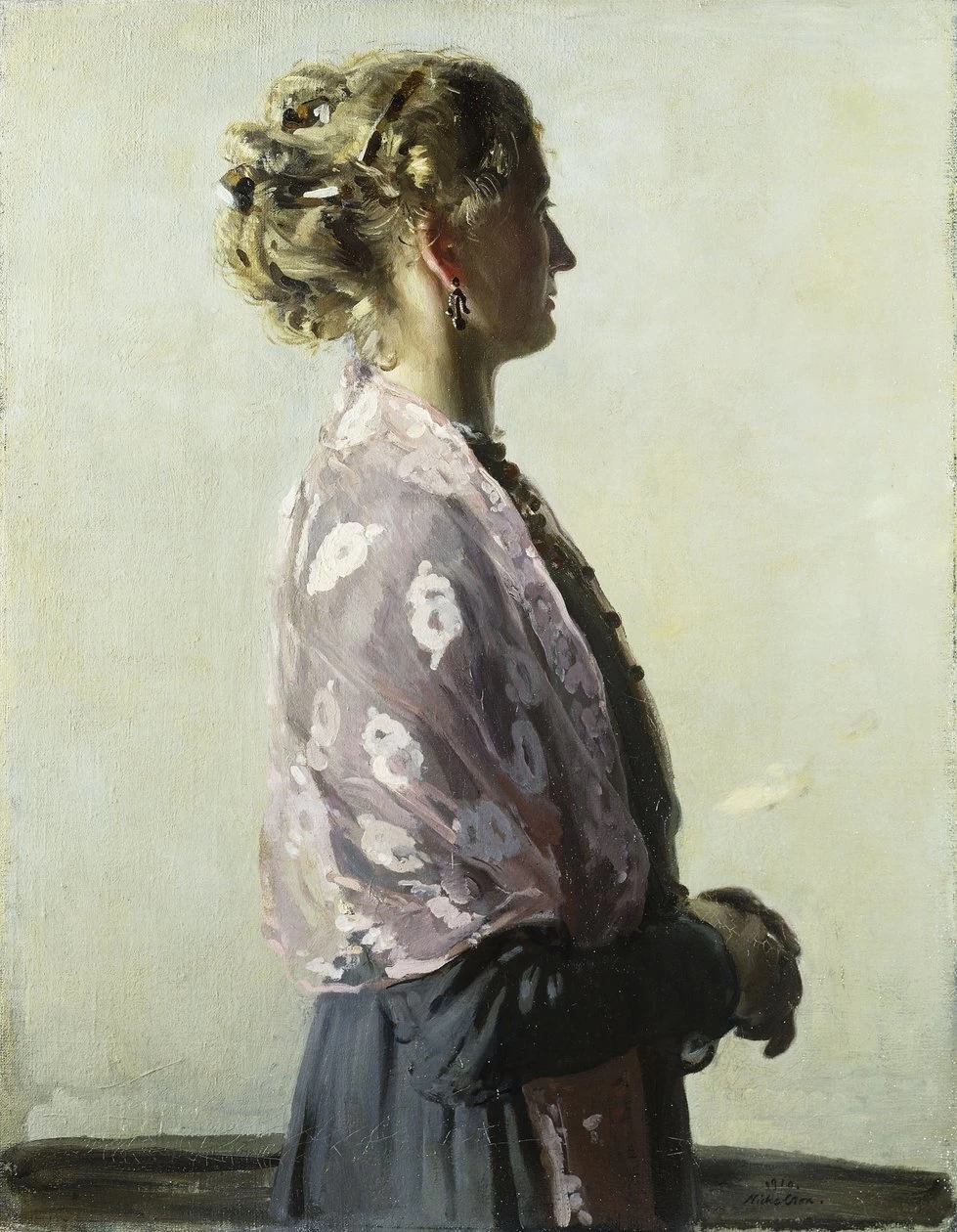 William Newzam Prior Nicholson - La Signora in Nero